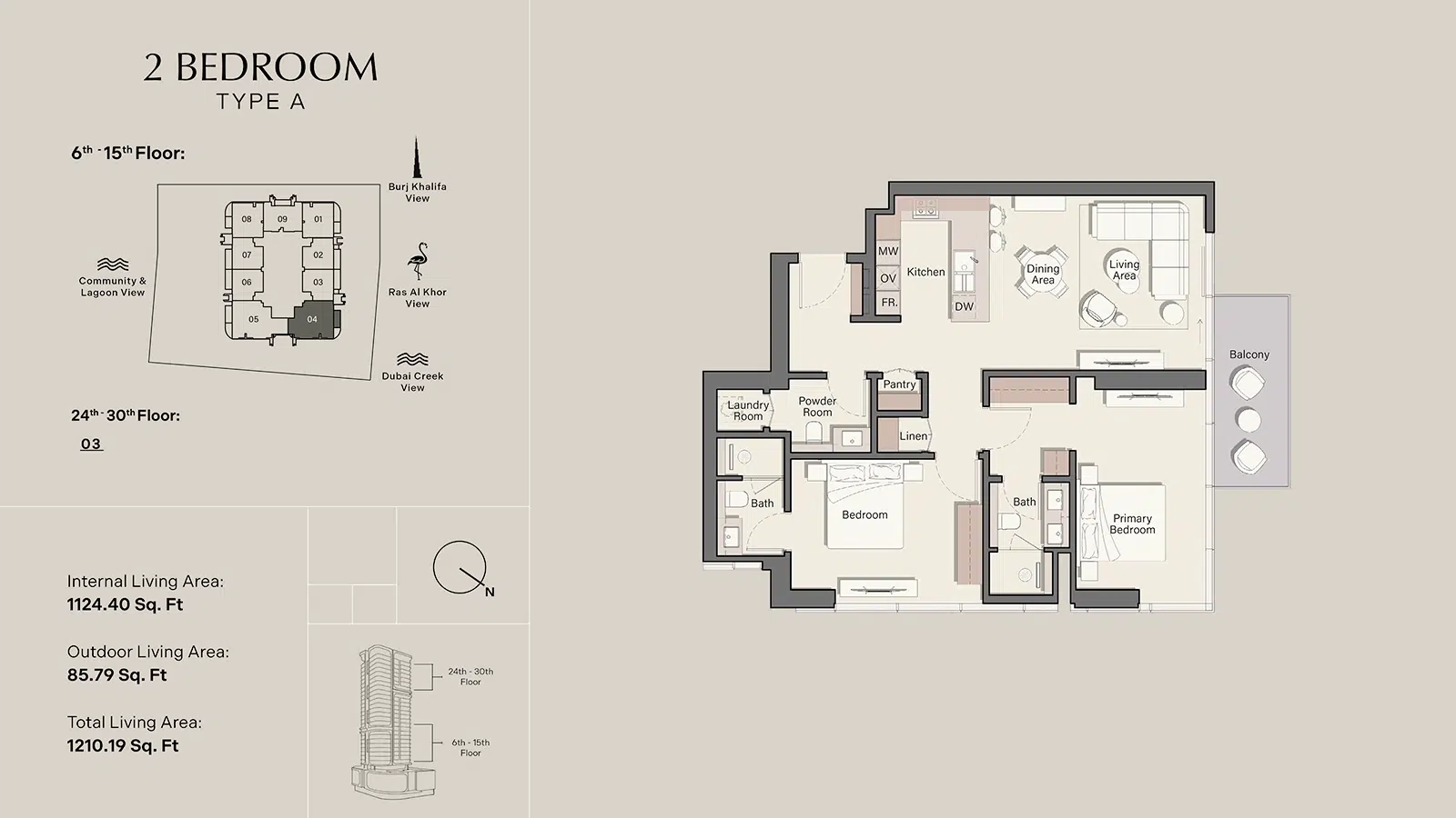 Ellington Belmore Residences 2 Bedroom Floor Plan