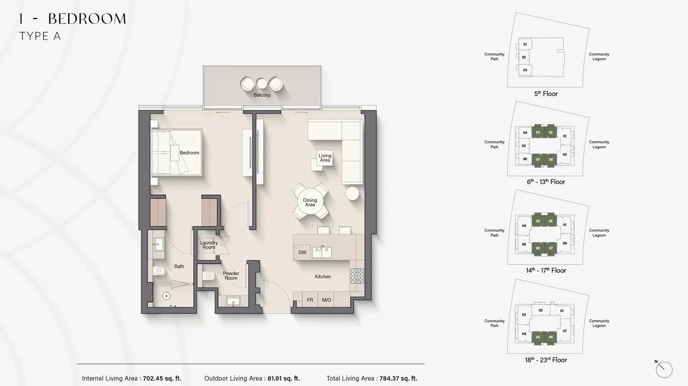 Ellington Riverton House 1 Bedroom Apartments Floor Plan