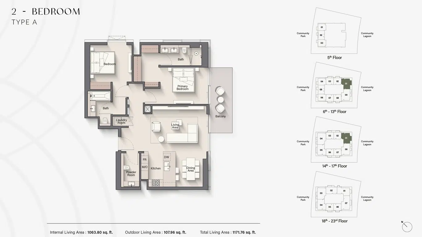 Ellington Riverton House 2 Bedroom Apartments Floor Plan