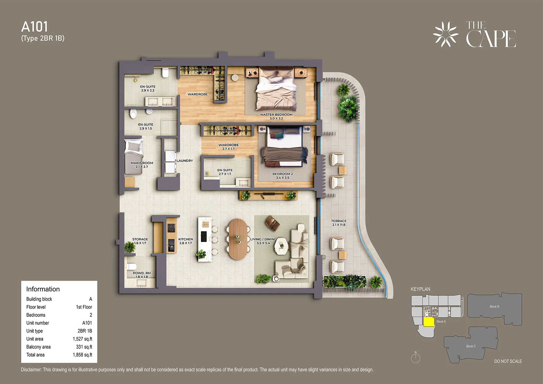 3 bedroom of The Cape