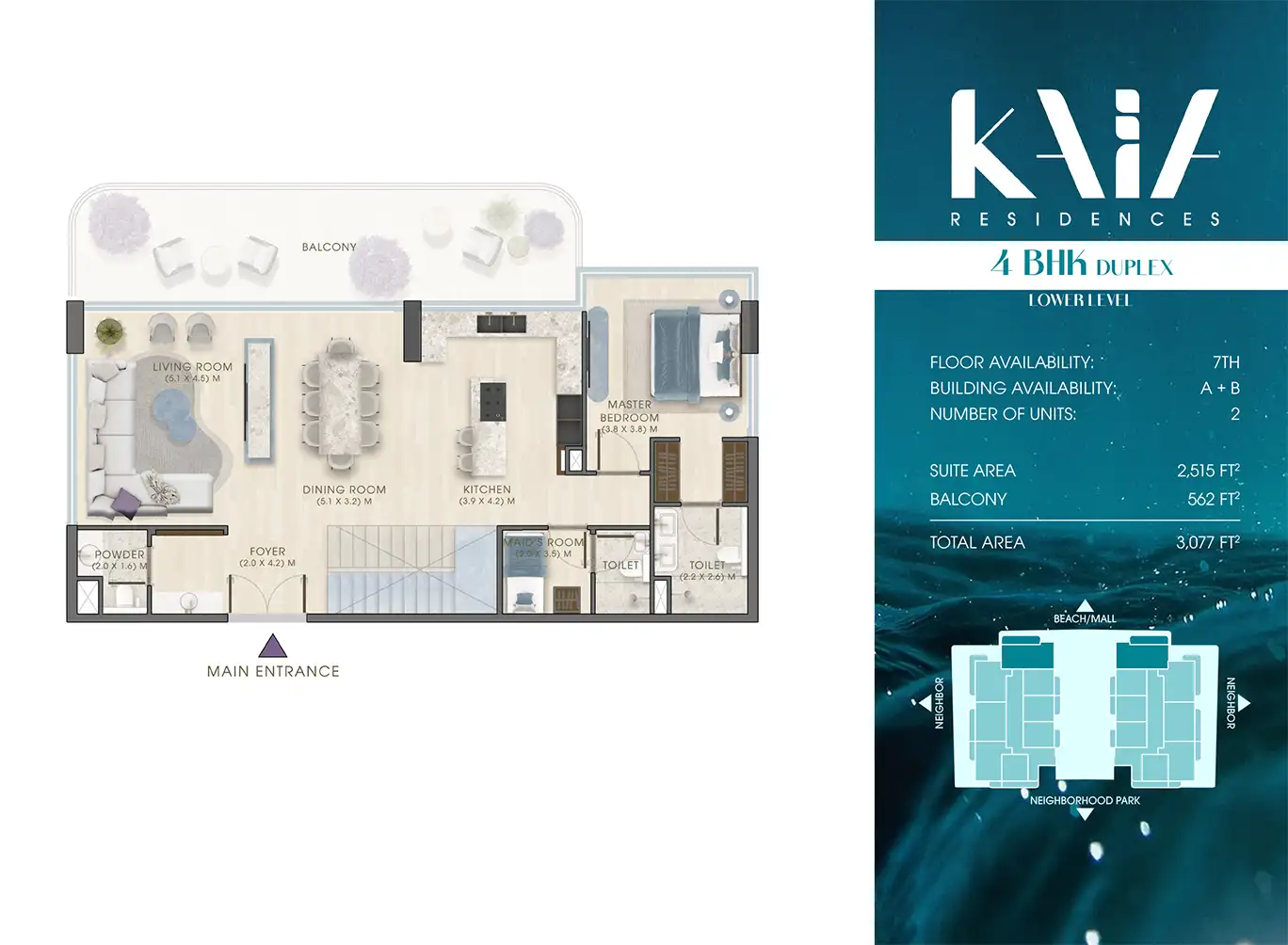 Kaia Residences 4 Bedroom Duplex